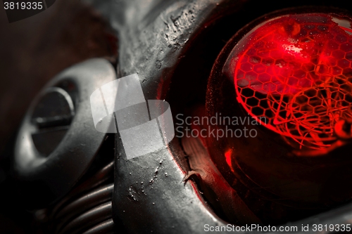 Image of Abstract steel bacgkround closeup photo