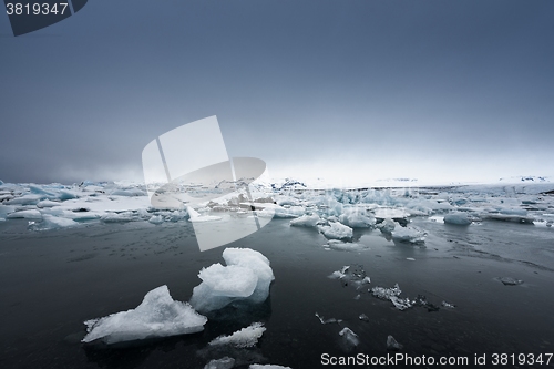 Image of Icebergs at glacier lagoon 