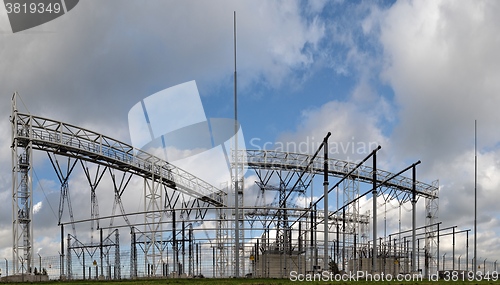 Image of High voltage electric station