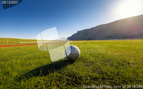 Image of Coccer ball on the field