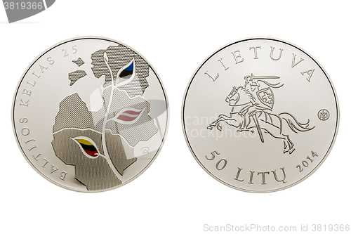 Image of commemorative circulation 25 litas coin
