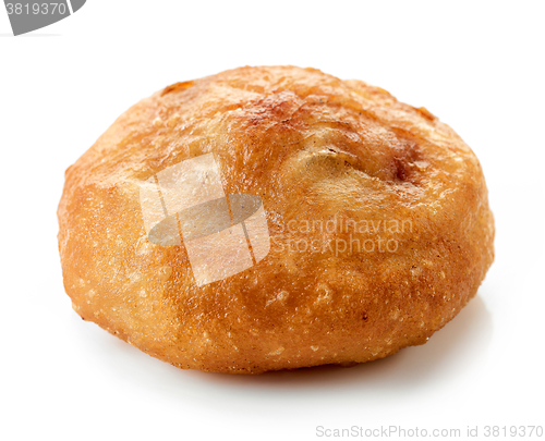 Image of meat pie belyash on white background