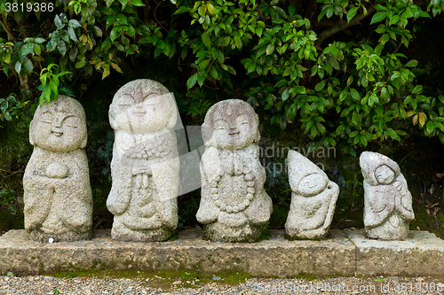 Image of Nagomi jizo in japanese temple