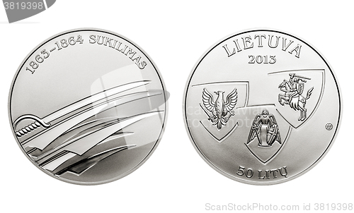 Image of commemorative circulation 50 litas coin