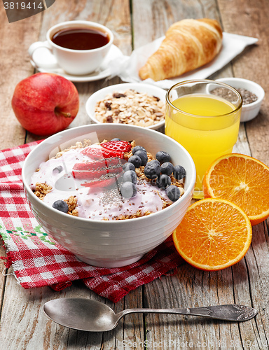 Image of healthy breakfast ingredients