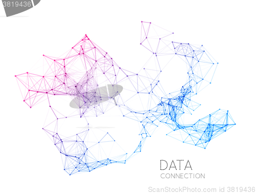 Image of Abstract network connection background