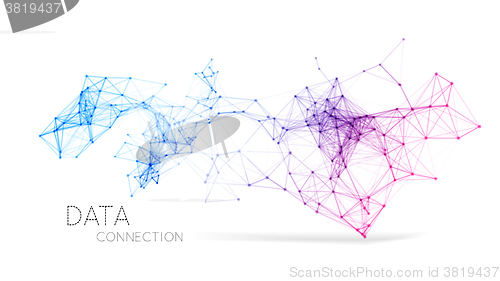 Image of Abstract network connection background