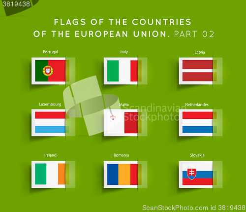 Image of Flags of EU countries