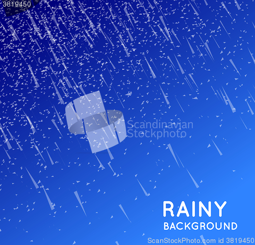 Image of Rainy sky vector illustration 