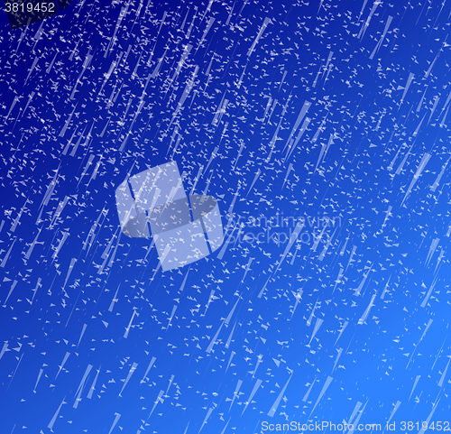 Image of Rainy sky vector illustration 