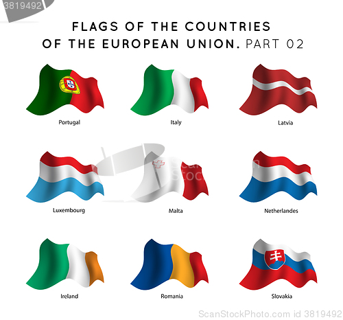 Image of Flags of EU countries