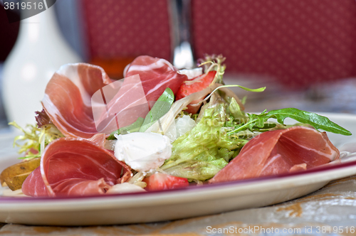 Image of cheese and bacon salad
