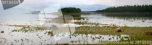 Image of panorama of coast of white sea