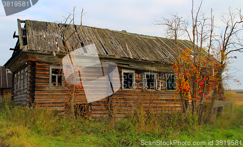 Image of Old fisherman house in North of Russia. Pomors, White sea