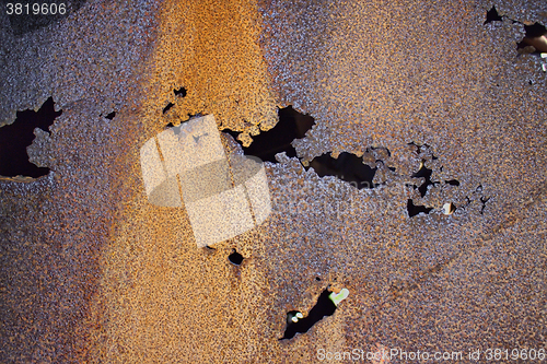 Image of rusty metal background closeup