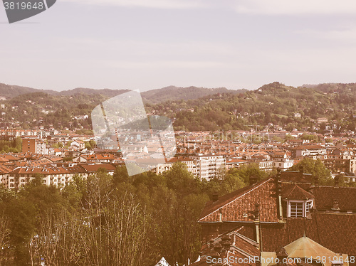 Image of Aerial view of Turin vintage