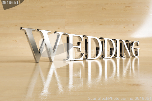 Image of Wedding steel sign