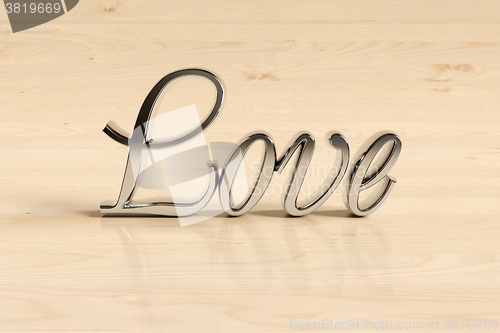 Image of Wording love sign