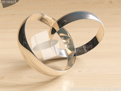 Image of Golden wedding rings