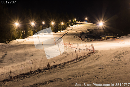 Image of Night skiing on a clear night