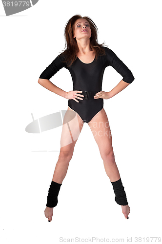 Image of portrait of young dancing woman
