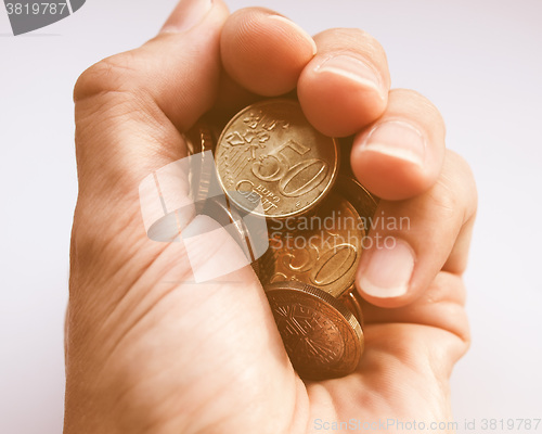 Image of  Euro coins vintage