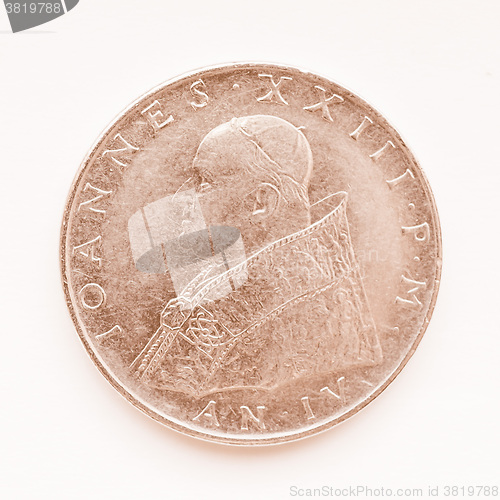 Image of  Vatican lira coin vintage