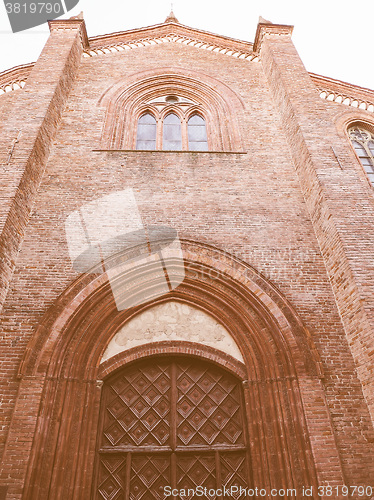 Image of San Domenico church in Chieri vintage