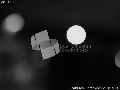 Image of Black and white Abstract blurred bokeh