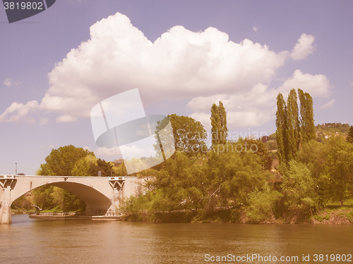 Image of River Po Turin vintage