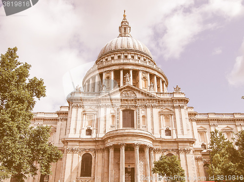 Image of St Paul Cathedral, London vintage