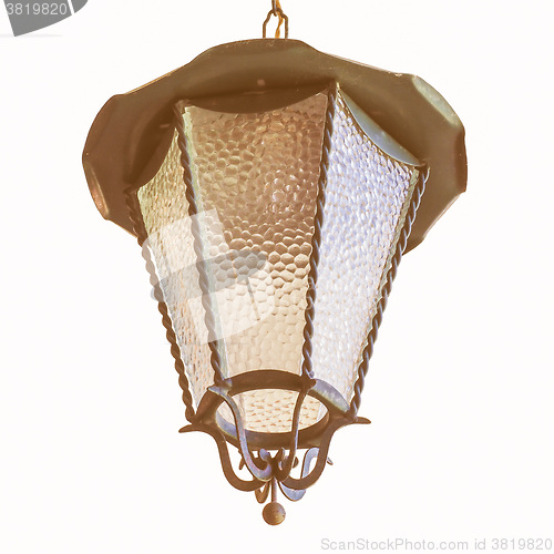 Image of  Pendant light isolated vintage