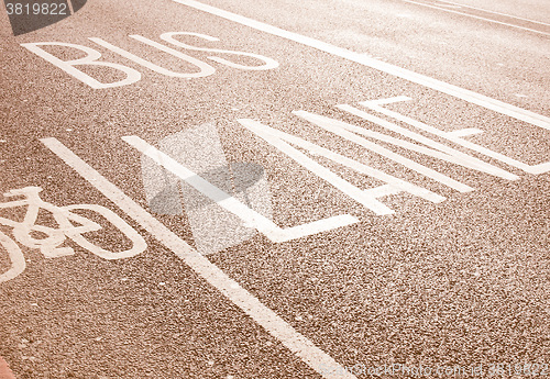Image of  Bus lane vintage