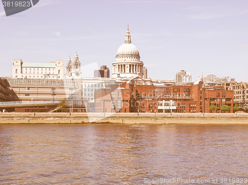 Image of St Paul Cathedral, London vintage