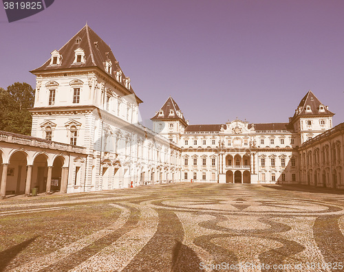 Image of Retro looking Castello del Valentino in Turin