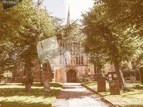 Image of Holy Trinity church in Stratford upon Avon vintage