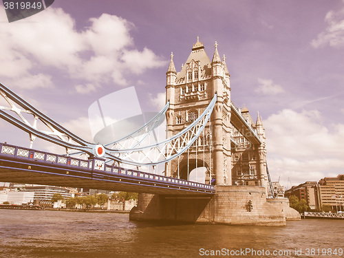 Image of Tower Bridge, London vintage