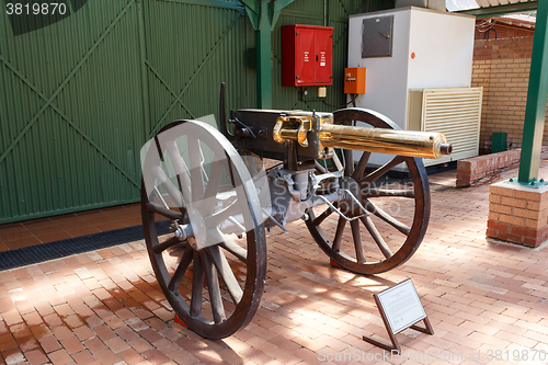Image of Maxim-Nordenfelt Machine Gun designed in 1885