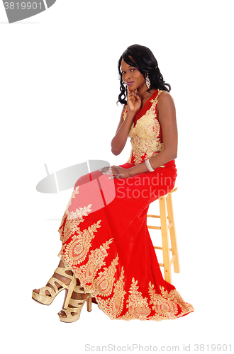 Image of African American woman in dress.