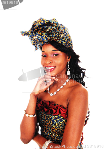 Image of Lovely African American woman smiling.