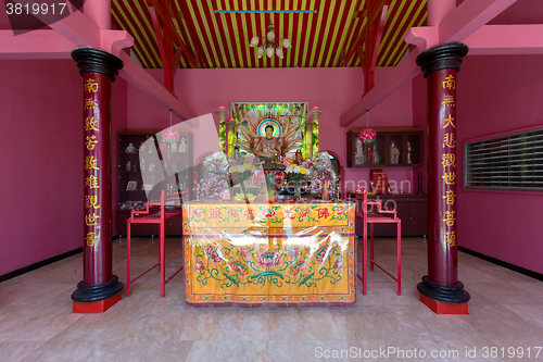 Image of detail of shrine in Pagoda Ekayana