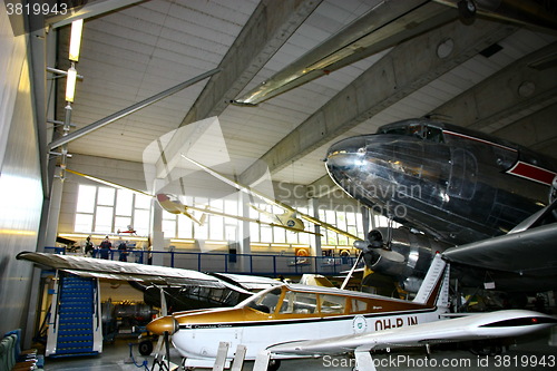 Image of Interior view of The Aviation Museum