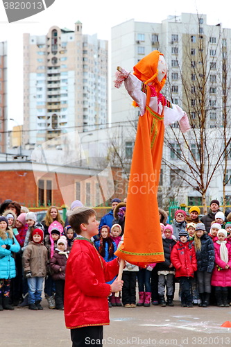 Image of Maslenitsa, a traditional spring holiday in Russia.