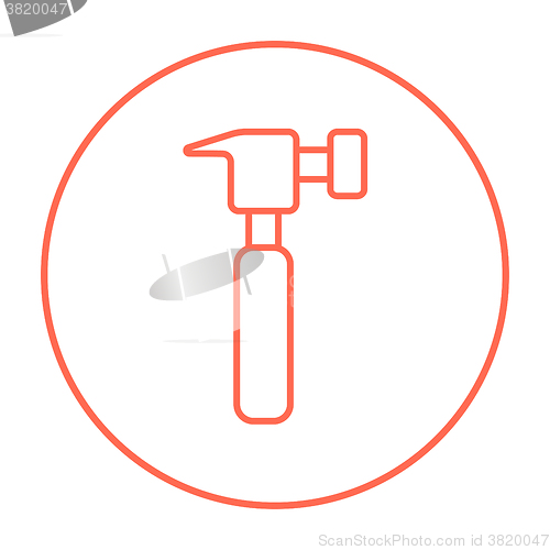 Image of Hammer line icon.