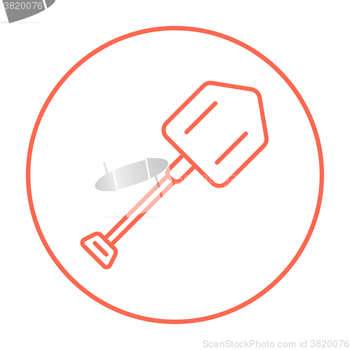 Image of Shovel line icon.
