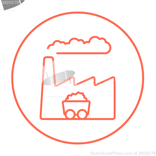 Image of Factory line icon.