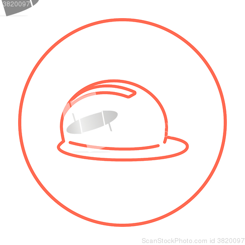 Image of Hard hat line icon.