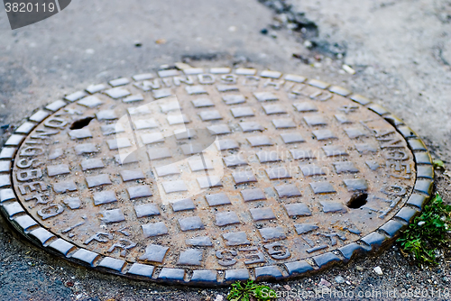 Image of Old manhole in Kaliningrad