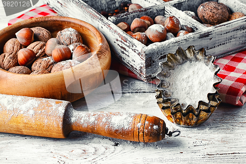 Image of kitchen utensils and nuts