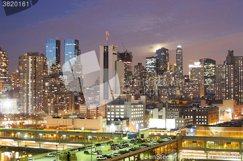 Image of Midtown Manhattan at sunset